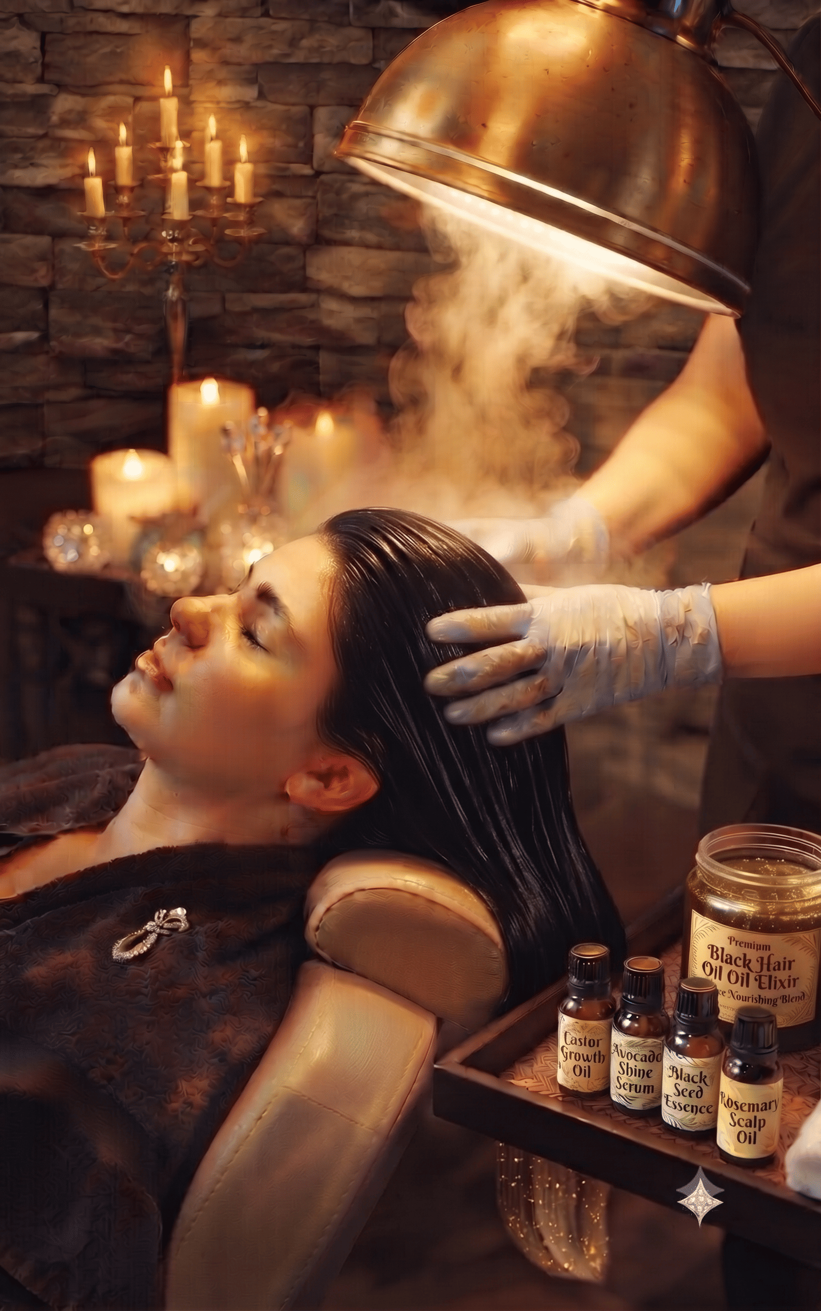 Hot Oil Hair Spa
