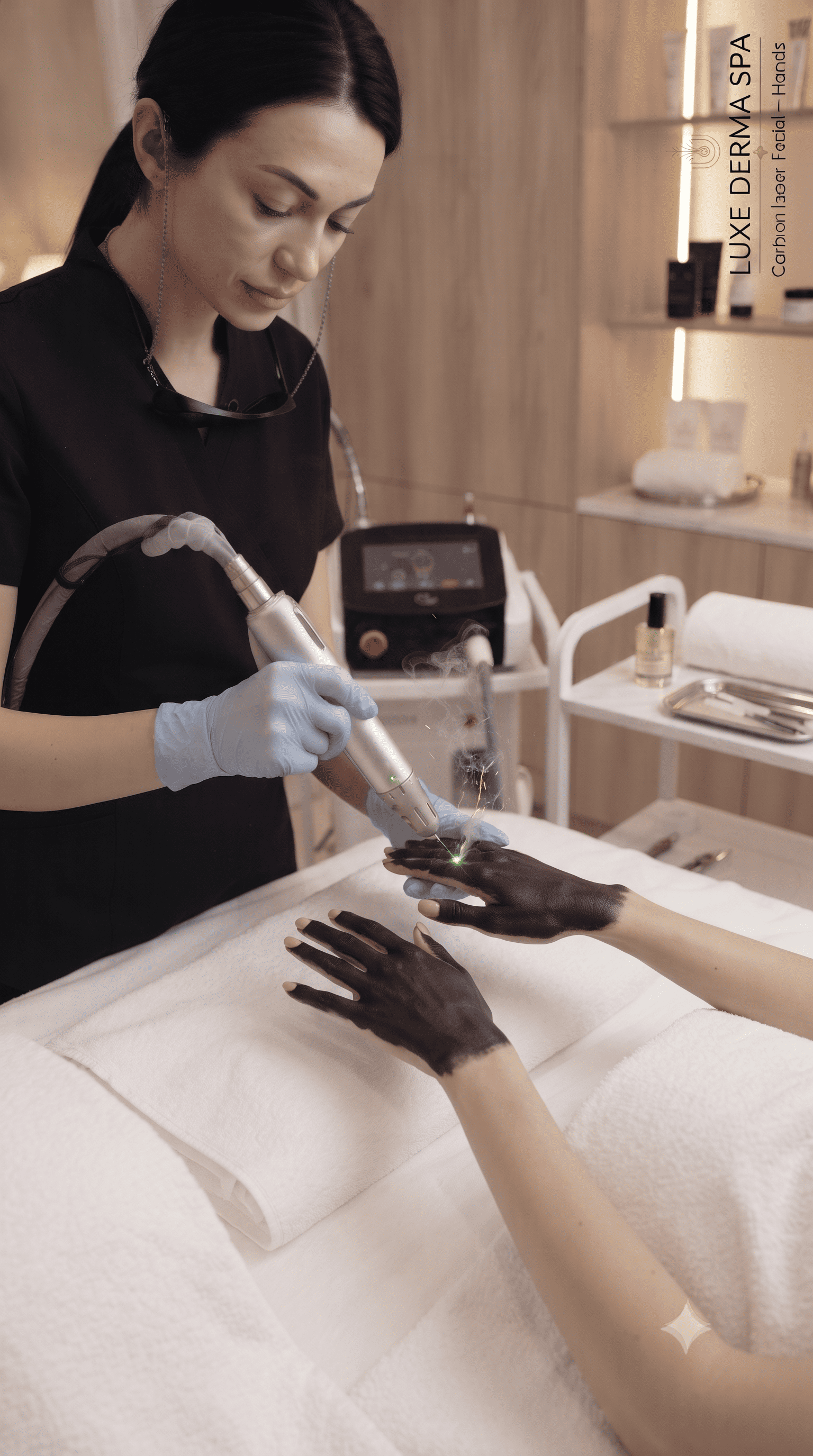Carbon Laser Facial — Hands